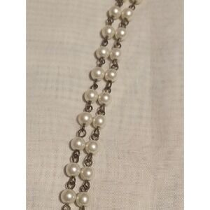 -Long Strand Faux Pearls